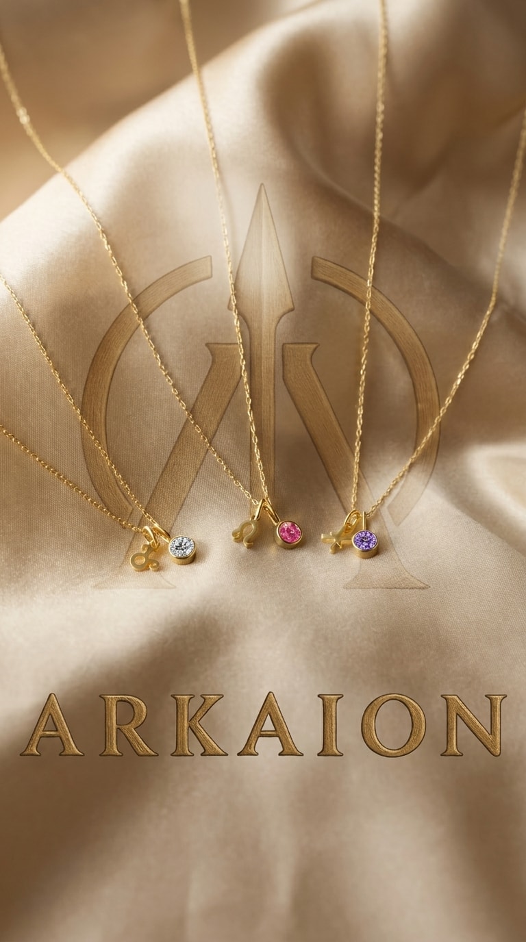 ARKAION Evîn Zodiac Birthstone Necklace