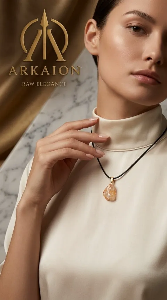 ARKAION Kevirê Rengîn Necklace · Zêrîn · Citrine · Kevir · Steen
