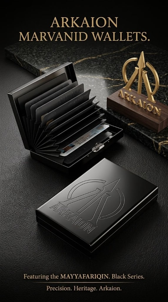 ARKAION Marwanid Wallets · Mayyafariqin · Zwart · Cûzdan · Portemonnee